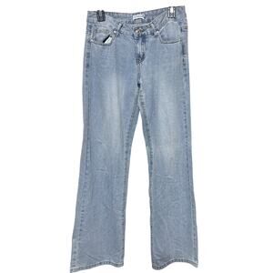 Y2K That's So Fetch Women’s Jeans wide leg Flare sz 4 light wash